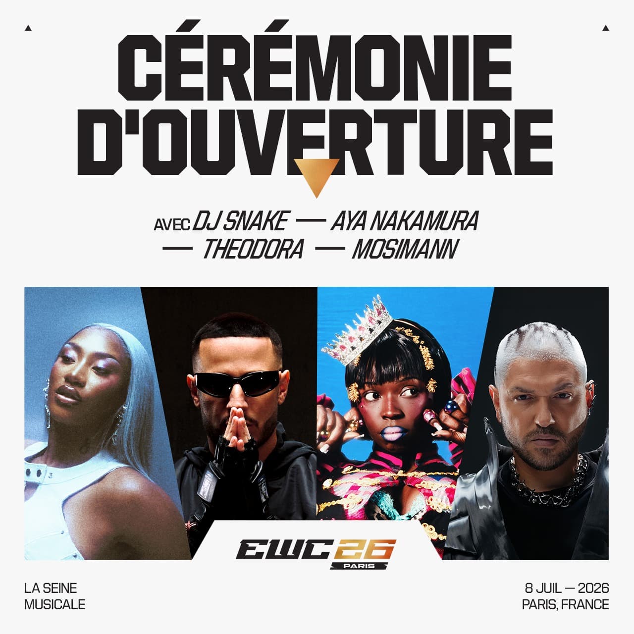 Cérémonie d’ouverture de l’Esports World Cup 2026